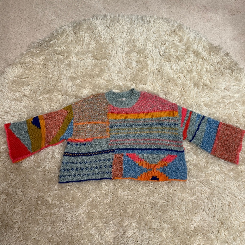 Sincerely Jules multi-color knit sweater, XS